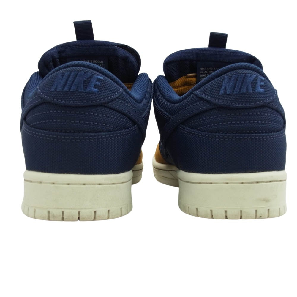 NIKE SB ナイキエスビー DX6775-400 Dunk Low Desert Ochre and Midnight Navy ダンク ロー デザートオークル アンド ミッドナイトネイビー ベージュ系 ネイビー系 26.5cm【中古】