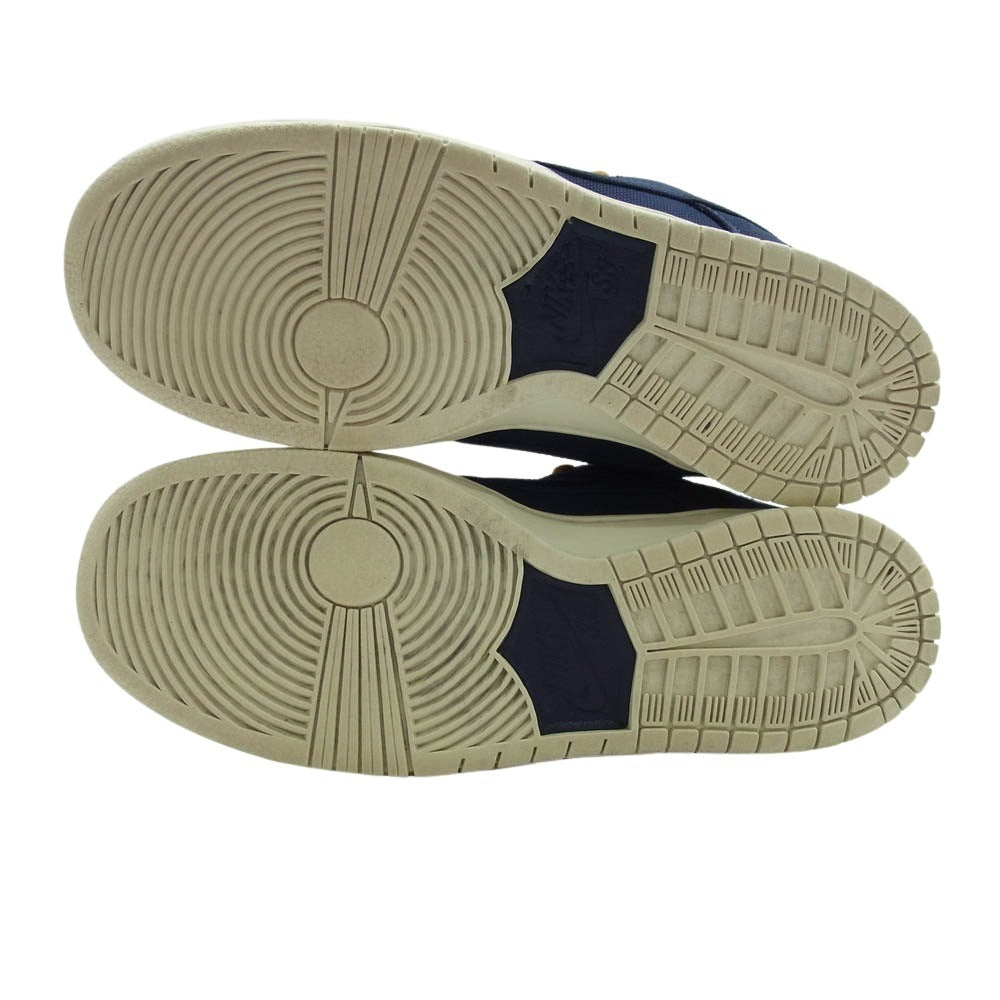 NIKE SB ナイキエスビー DX6775-400 Dunk Low Desert Ochre and Midnight Navy ダンク ロー デザートオークル アンド ミッドナイトネイビー ベージュ系 ネイビー系 26.5cm【中古】