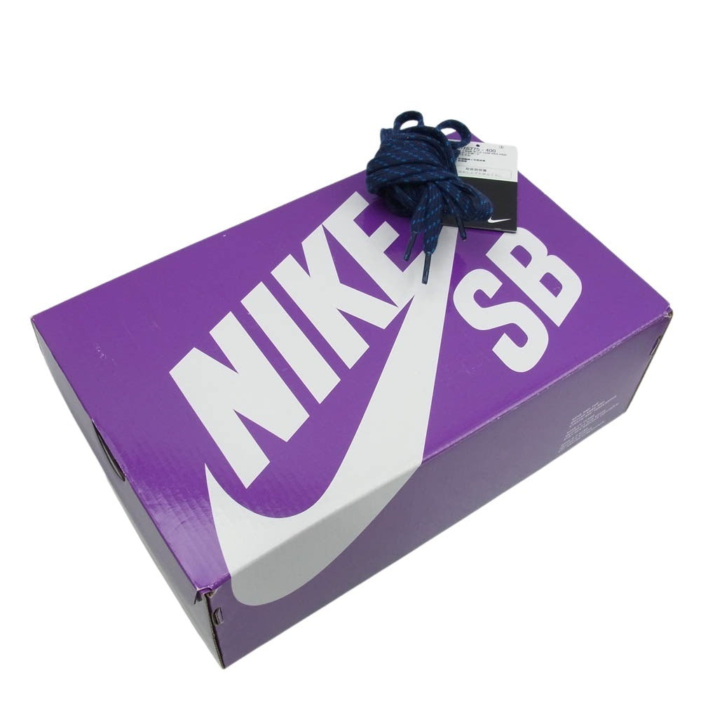 NIKE SB ナイキエスビー DX6775-400 Dunk Low Desert Ochre and Midnight Navy ダンク ロー デザートオークル アンド ミッドナイトネイビー ベージュ系 ネイビー系 26.5cm【中古】