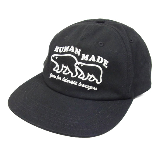 HUMAN MADE ヒューマンメイド 5 Panel Cap #2 5パネル ベアー ロゴ キャップ ブラック系【中古】