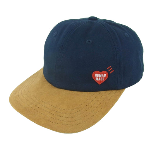 HUMAN MADE ヒューマンメイド 6 PANEL TWILL CAP 6パネル ツイル キャップ ダークネイビー系 ライトブラウン系【中古】