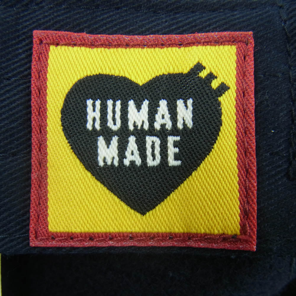 HUMAN MADE ヒューマンメイド HM28GD031 6PANEL WOOL CAP 6パネル ウール ロゴ キャップ ダークネイビー系【中古】
