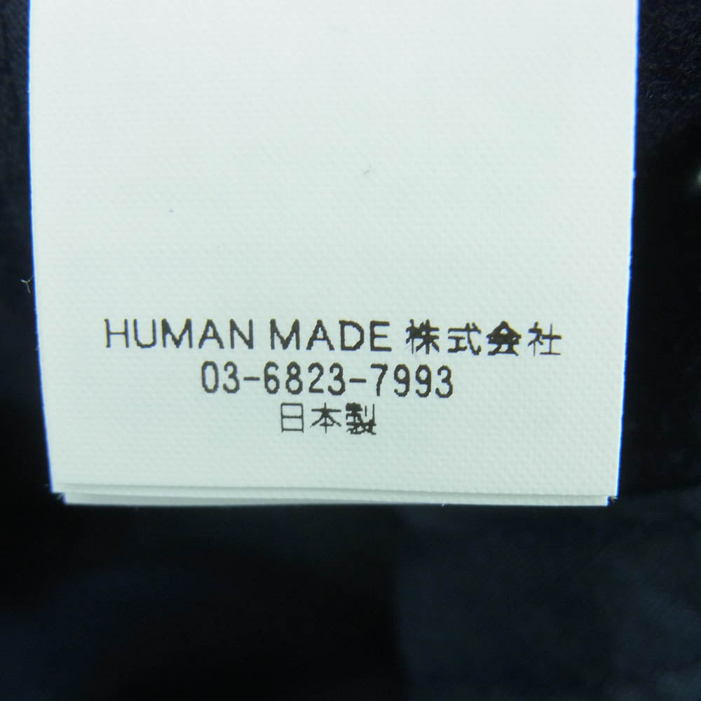 HUMAN MADE ヒューマンメイド HM28GD031 6PANEL WOOL CAP 6パネル ウール ロゴ キャップ ダークネイビー系【中古】
