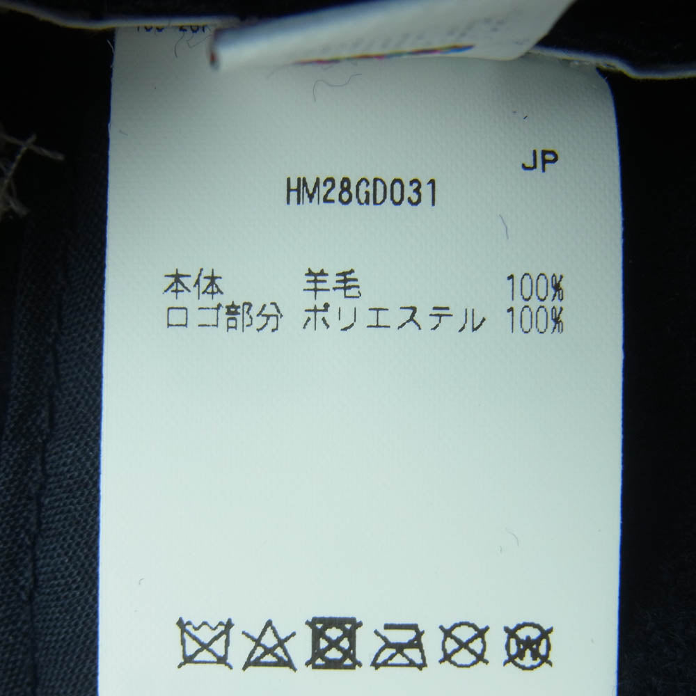 HUMAN MADE ヒューマンメイド HM28GD031 6PANEL WOOL CAP 6パネル ウール ロゴ キャップ ダークネイビー系【中古】