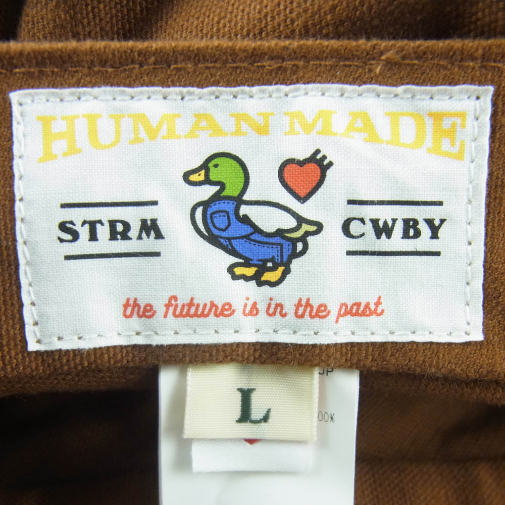 HUMAN MADE ヒューマンメイド HM28GD002 DUCK WORK CAP ダック ワーク キャップ ブラウン系 L【中古】
