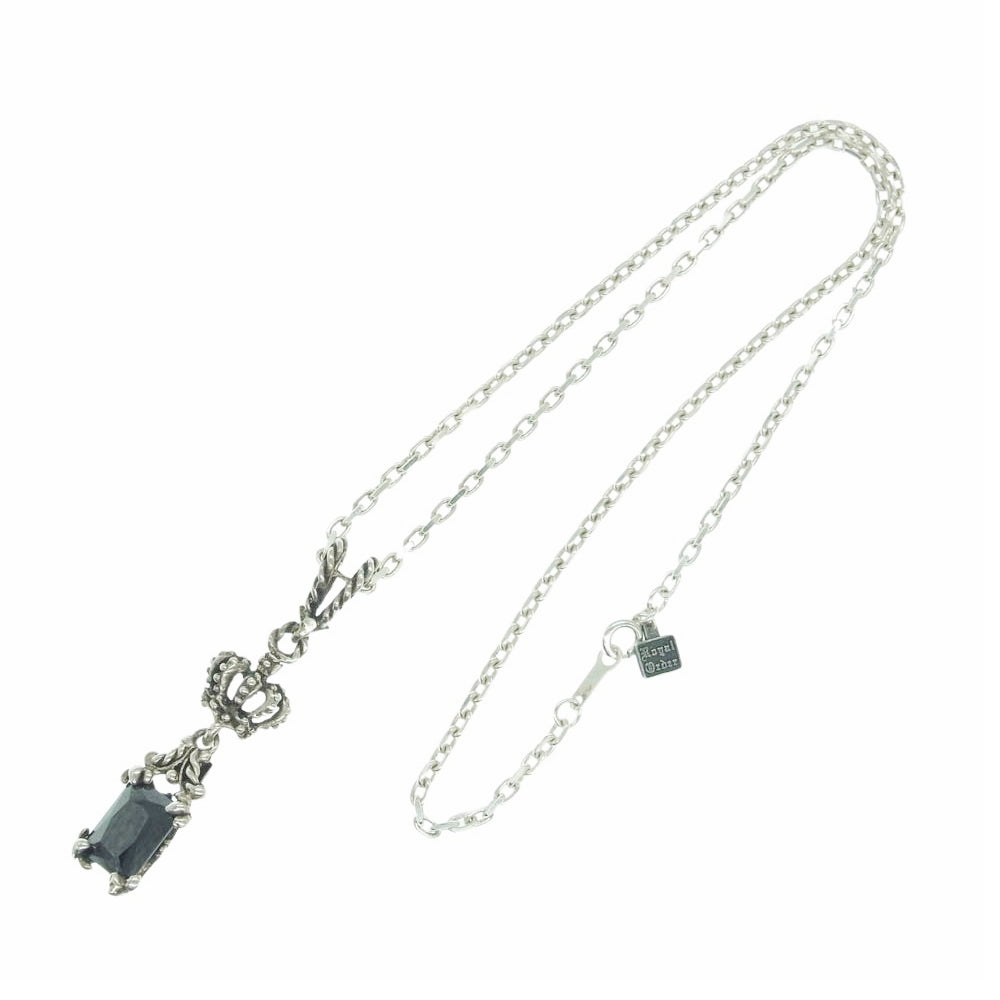 ROYAL ORDER ロイヤルオーダー ANTOINETTE SML w CROWN アントワネットsml wクラウン ペンダント ネックレス シルバー系【中古】