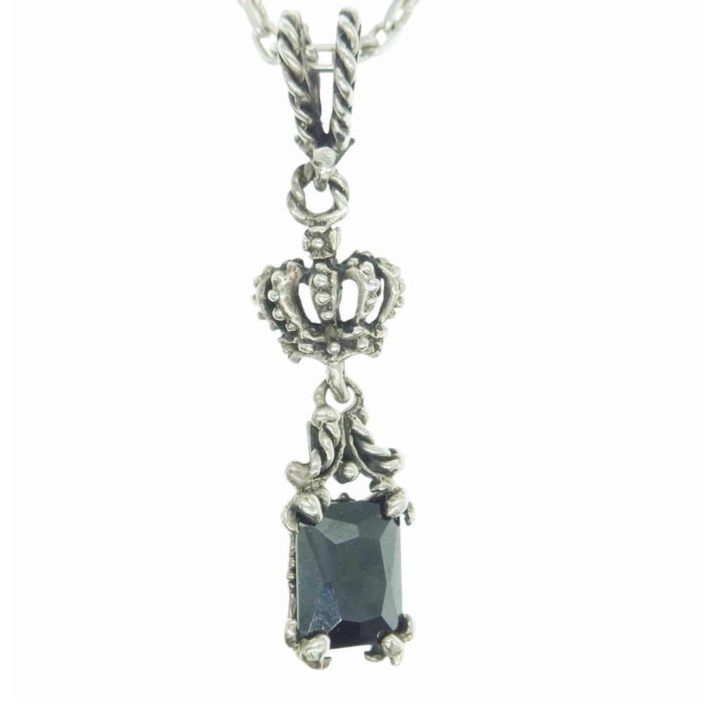 ROYAL ORDER ロイヤルオーダー ANTOINETTE SML w CROWN アントワネットsml wクラウン ペンダント ネックレス シルバー系【中古】