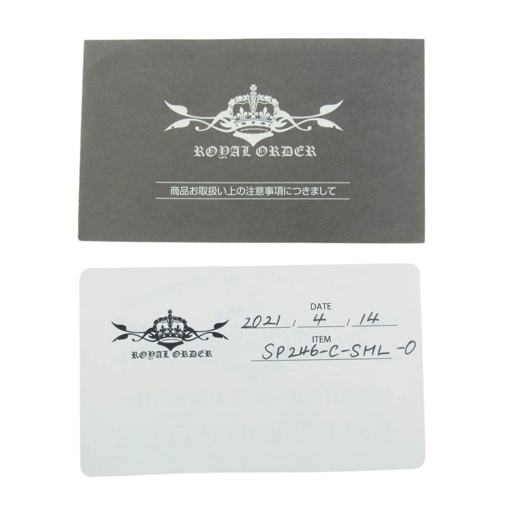 ROYAL ORDER ロイヤルオーダー ANTOINETTE SML w CROWN アントワネットsml wクラウン ペンダント ネックレス シルバー系【中古】