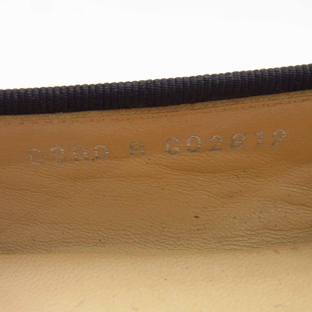 CHANEL シャネル G02819 ココマーク バレリーナ バレエ シューズ ブラック系 36C【中古】