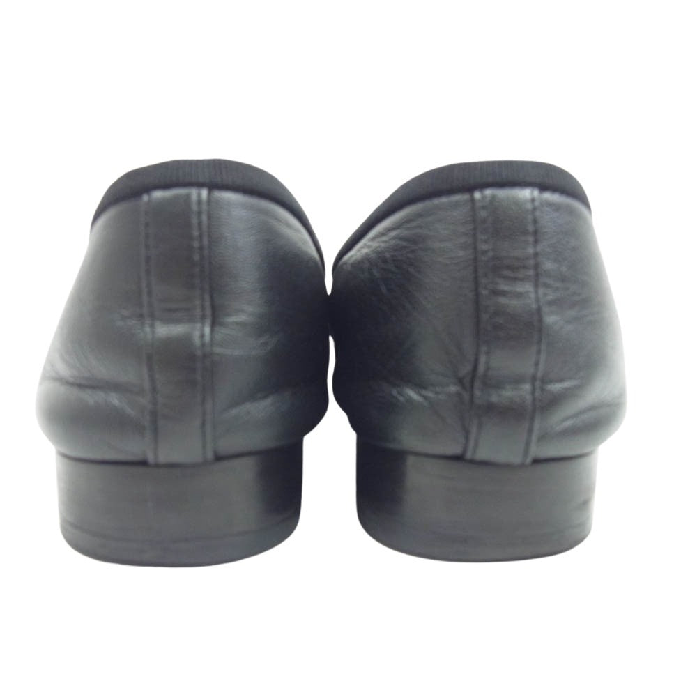 CHANEL シャネル G02819 ラムスキン & パテント カーフスキン バレリーナ バレエ シューズ ブラック系 36C【中古】