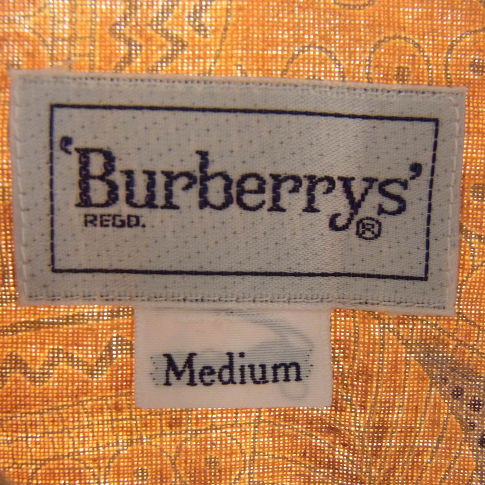 BURBERRY バーバリー BBW57-268 90's オープンカラー 半袖 シャツ アロハ シャツ 総柄 マルチカラー系 M【中古】