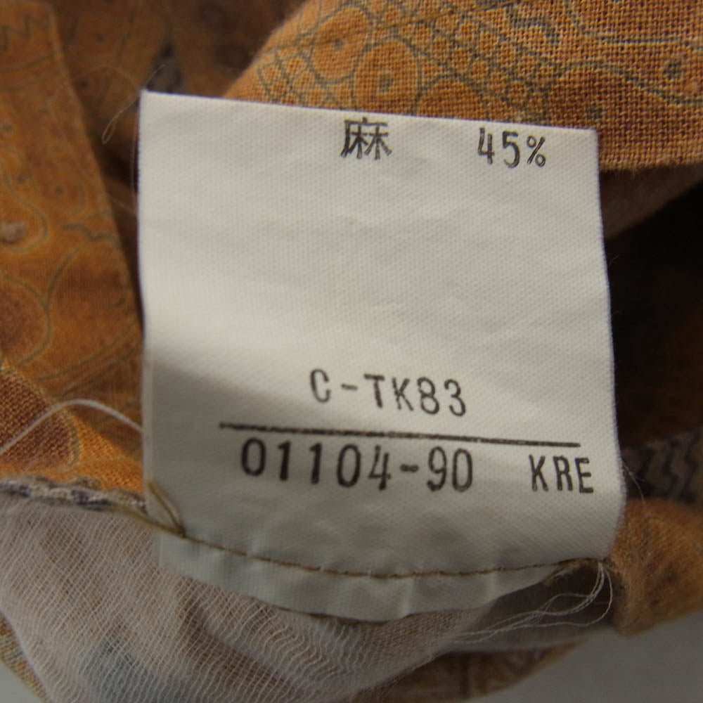 BURBERRY バーバリー BBW57-268 90's オープンカラー 半袖 シャツ アロハ シャツ 総柄 マルチカラー系 M【中古】