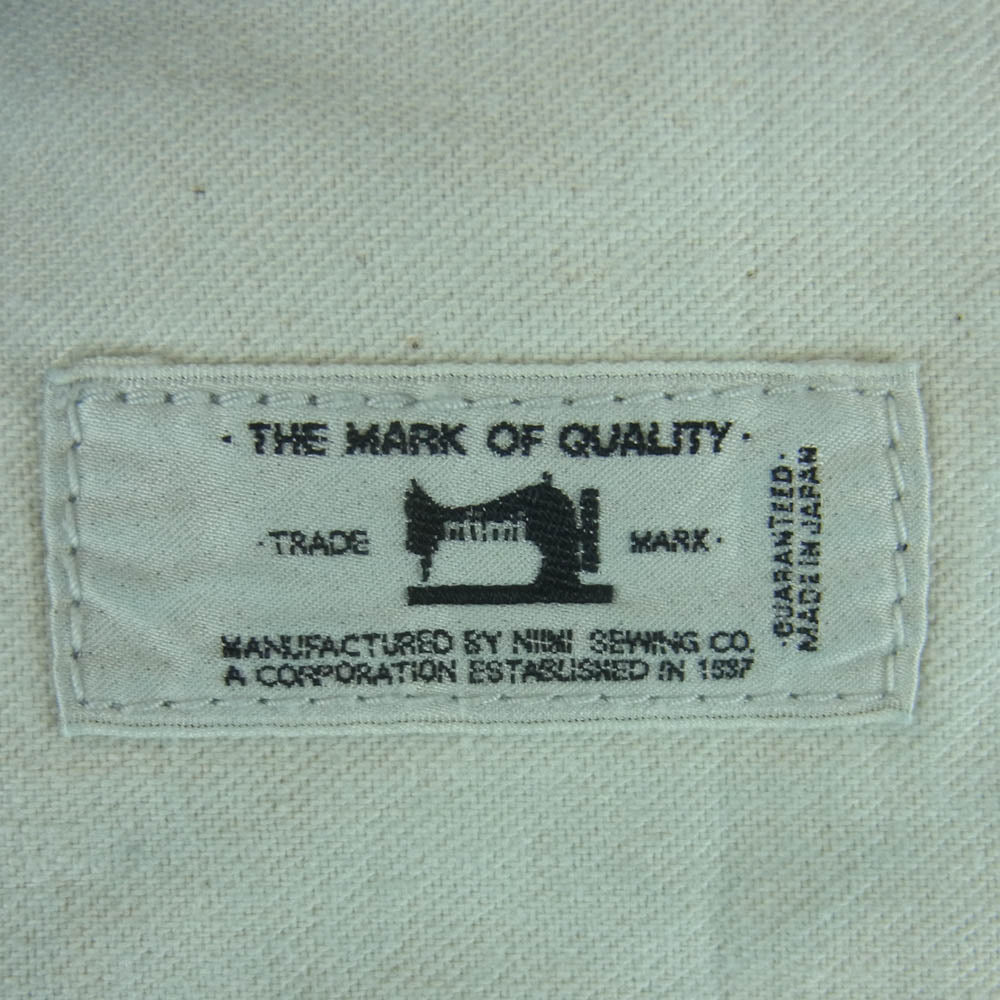 RESOLUTE リゾルト ワンウォッシュ セルビッチ ストレート デニム パンツ ボタンフライ ボタン裏刻印10 インディゴブルー系 W30 L30【中古】