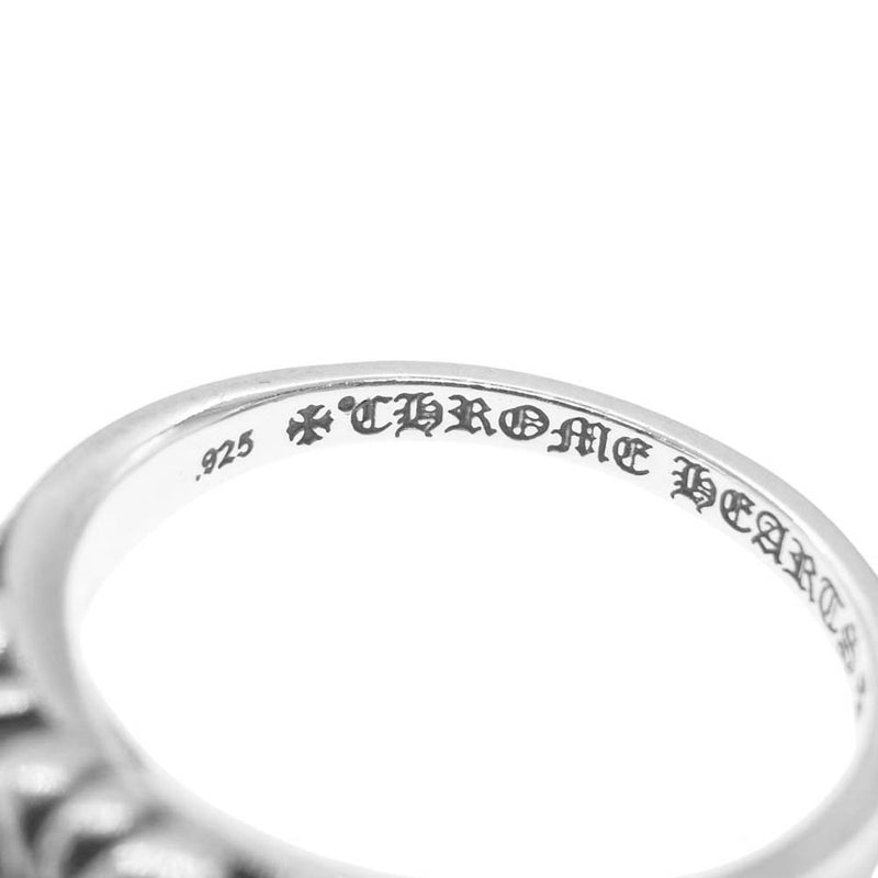 CHROME HEARTS クロムハーツ（原本無） BABY CLASSIC ベイビークラシック フローラルクロス リング シルバー系 21号【中古】