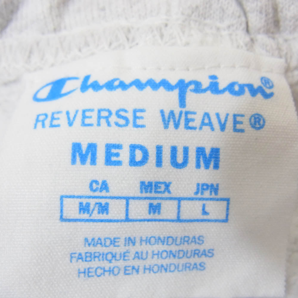 Champion チャンピオン 復刻 単色 青 タグ REVERSE WEAVE リバースウィーブ スウェット パンツ グレー系 L【中古】