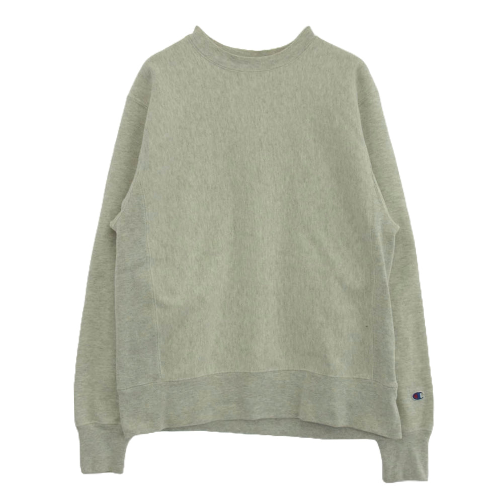Champion チャンピオン 復刻 単色 青 タグ REVERSE WEAVE リバースウィーブ スウェット シャツ グレー グレー系 M【中古】