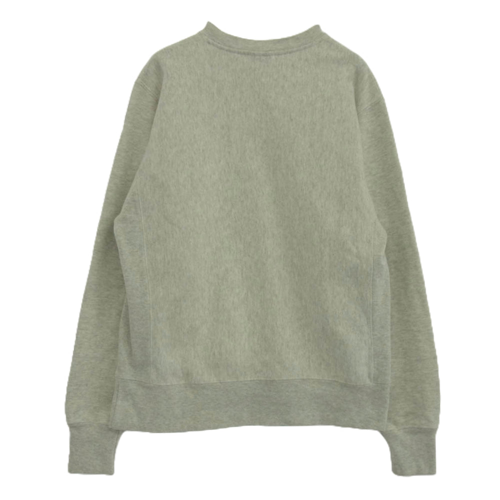 Champion チャンピオン 復刻 単色 青 タグ REVERSE WEAVE リバースウィーブ スウェット シャツ グレー グレー系 M【中古】