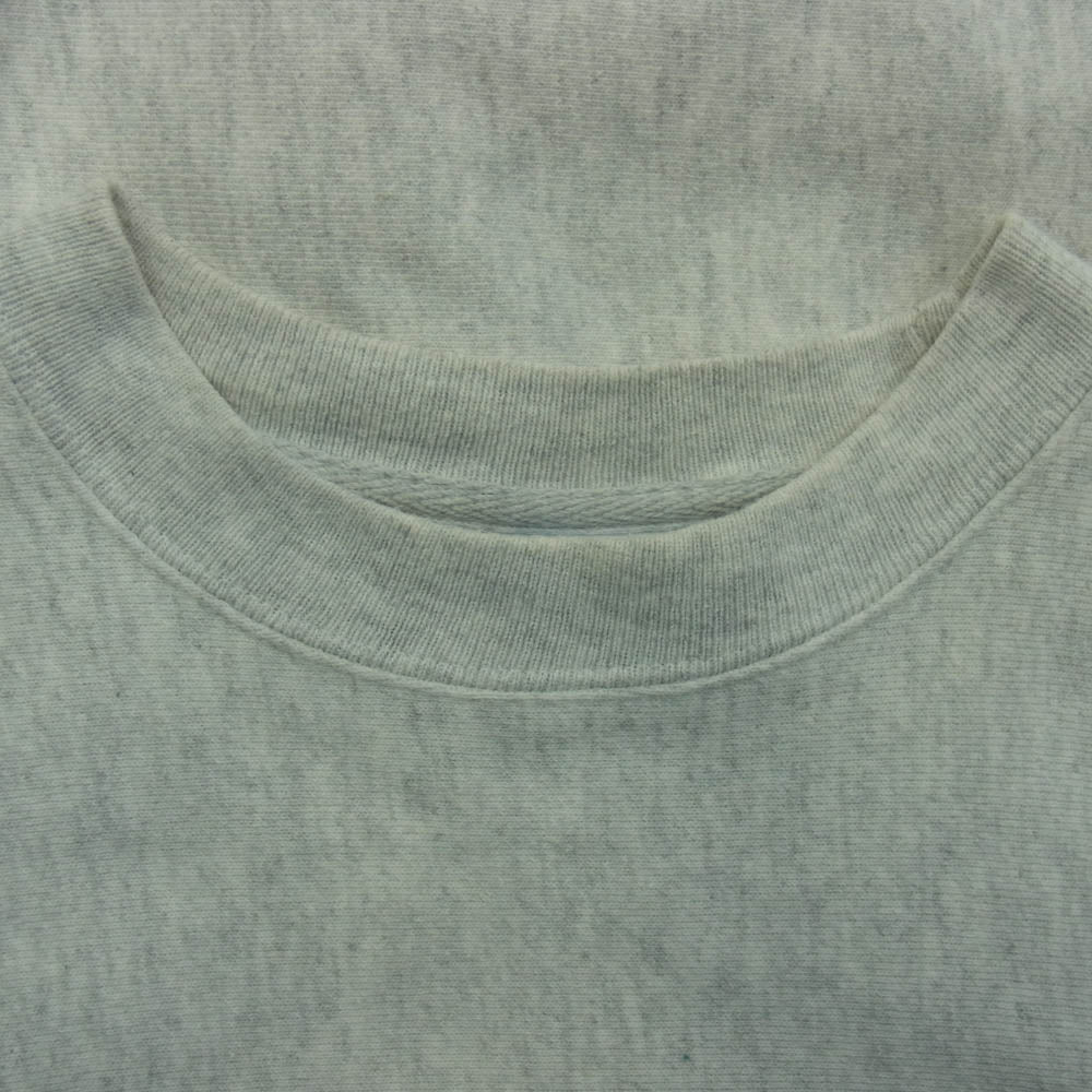 Champion チャンピオン 復刻 単色 青 タグ REVERSE WEAVE リバースウィーブ スウェット シャツ グレー グレー系 M【中古】