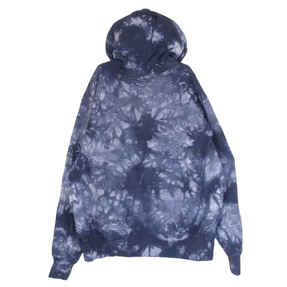 Champion チャンピオン REVERSE WEAVE リバースウィーブ プルオーバー パーカー タイダイ 染め ネイビー系 M【中古】
