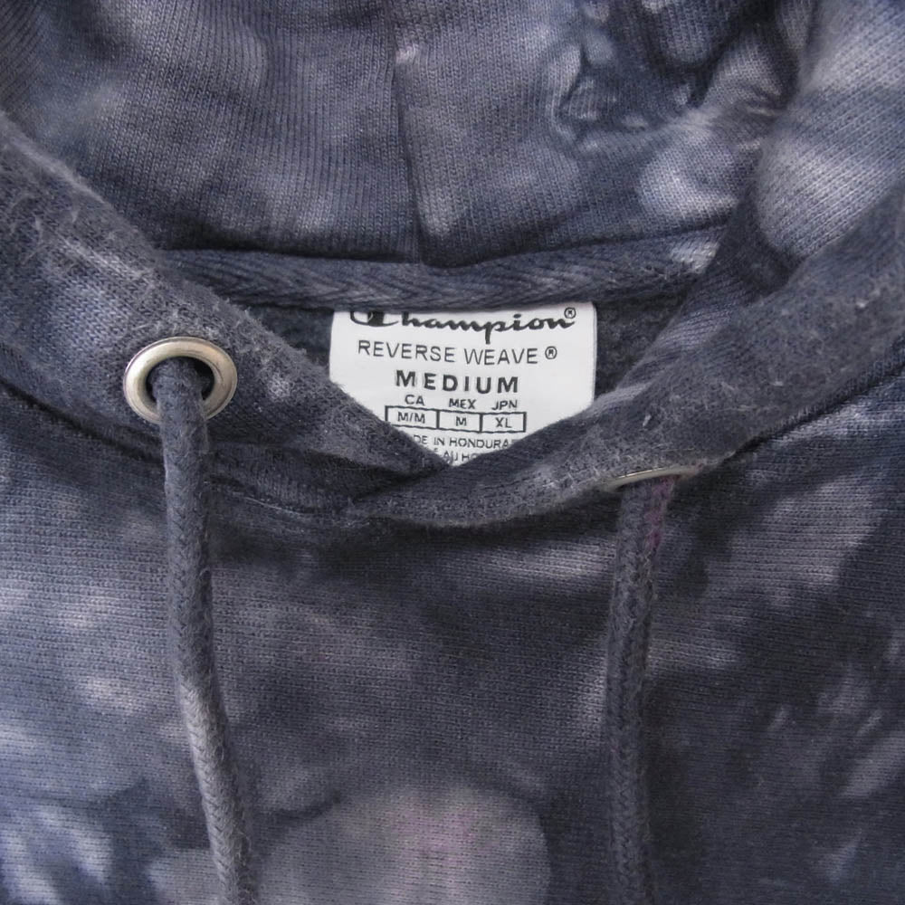 Champion チャンピオン REVERSE WEAVE リバースウィーブ プルオーバー パーカー タイダイ 染め ネイビー系 M【中古】