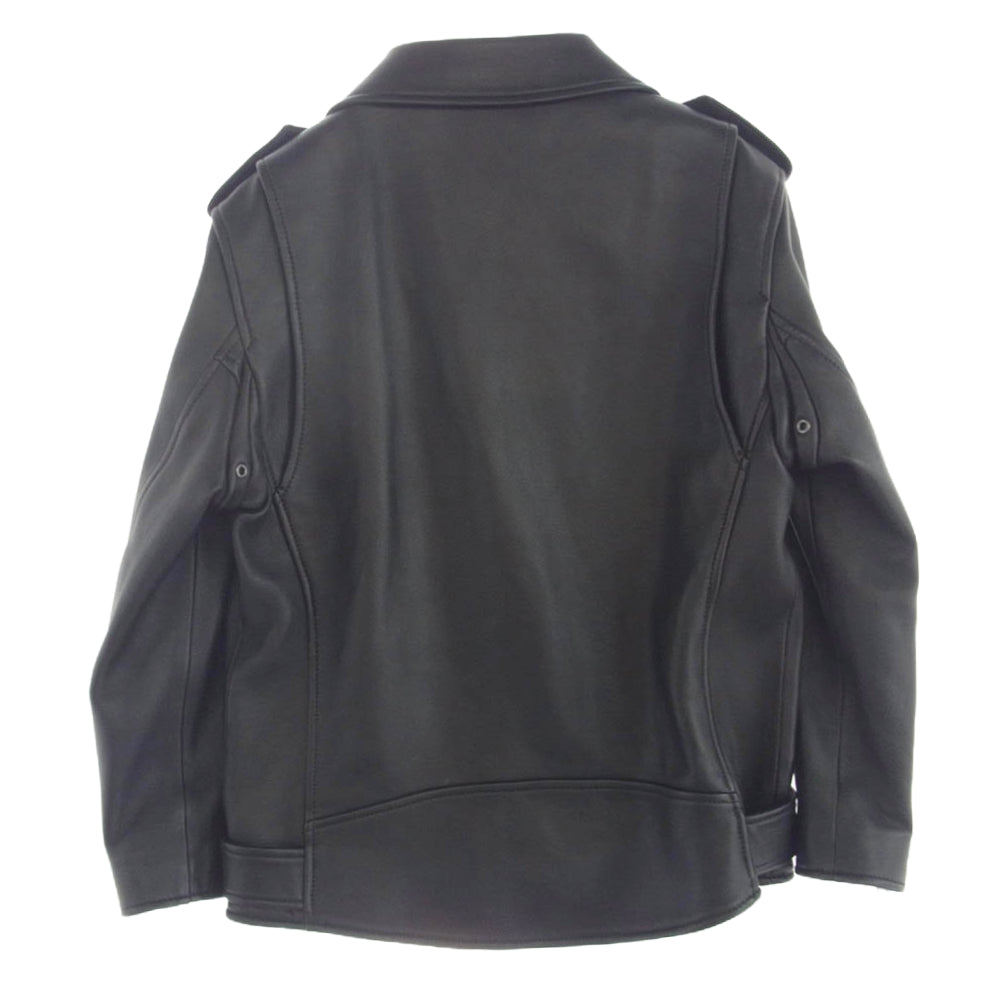 COACH コーチ CK512 MOTO JACKET ラム レザー モト ダブル ライダース ジャケット ブラック系 S【美品】【中古】