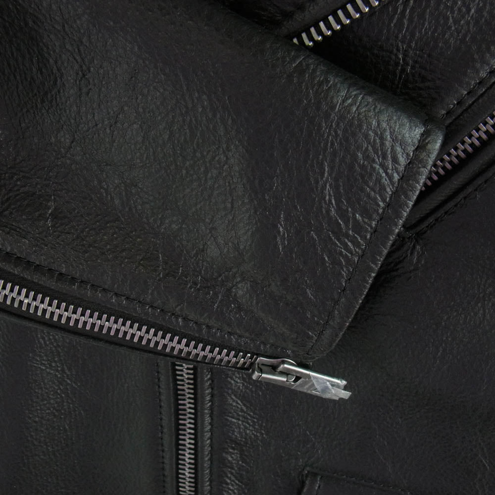 COACH コーチ CL359 MOTO JACKET モト カウレザー ダブル ライダース ジャケット ブラック系 XS【新古品】【未使用】【中古】