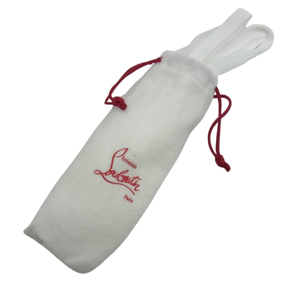 Christian Louboutin クリスチャンルブタン SPIKES スパイク スタッズ ローカット スニーカー ホワイト系 42【中古】