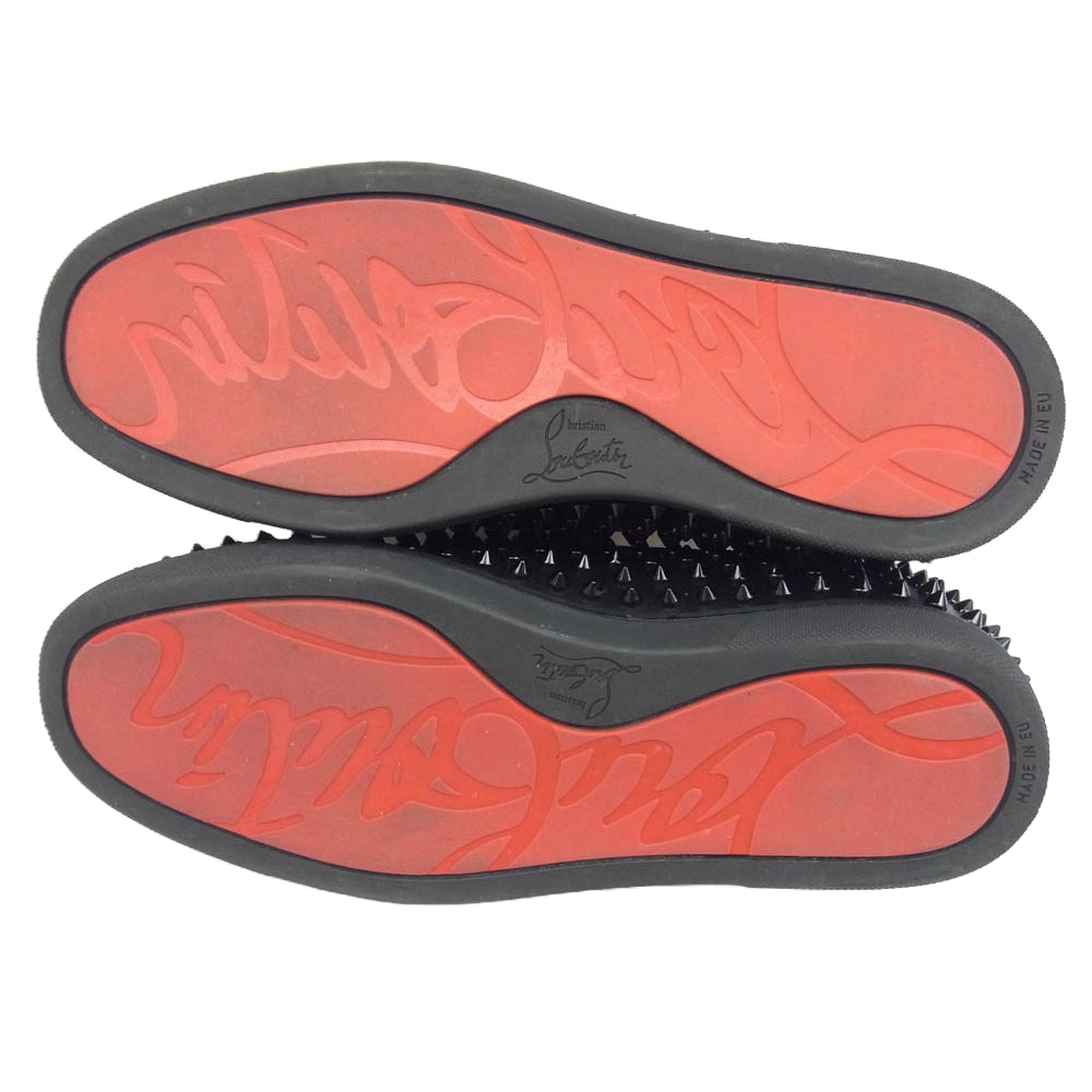 Christian Louboutin クリスチャンルブタン ROLLER BOAT スタッズ ローファー ブラック系 41【中古】