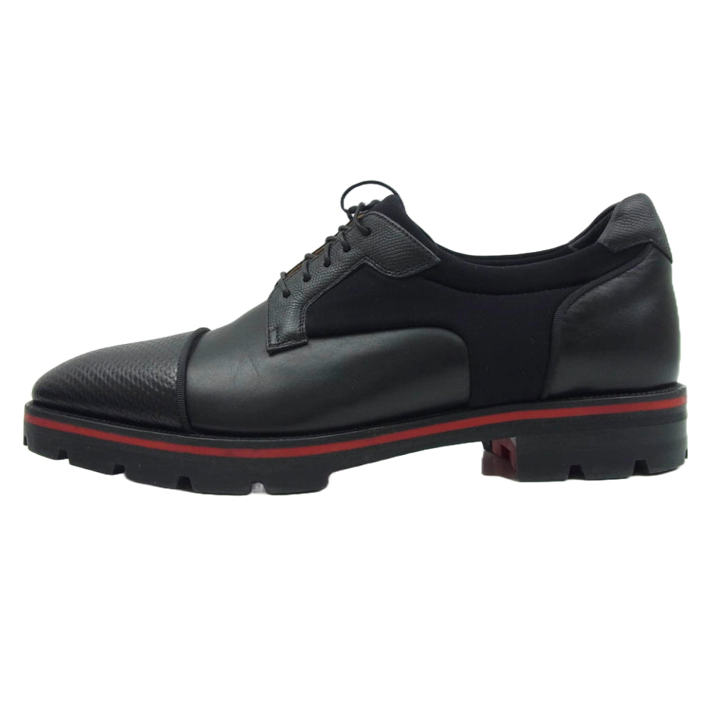 Christian Louboutin クリスチャンルブタン MIKASKY ローカット レザー シューズ ブラック系 42【中古】