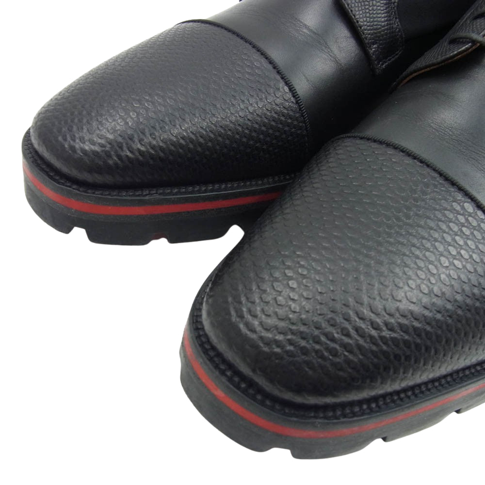 Christian Louboutin クリスチャンルブタン MIKASKY ローカット レザー シューズ ブラック系 42【中古】