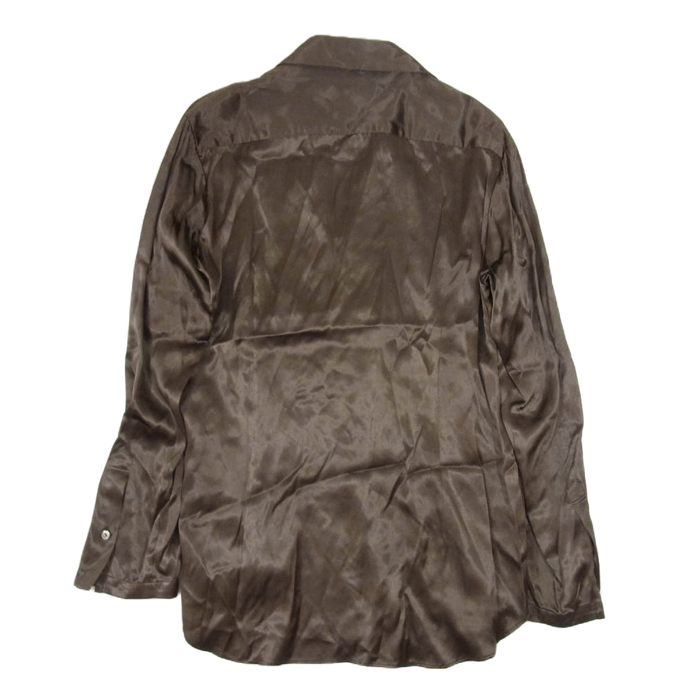 エムエーエスユー 24SS MASS-SH0624 LOST SHIRT オープンカラー プルオーバー シャツ 長袖 ブラウン系 44【中古】