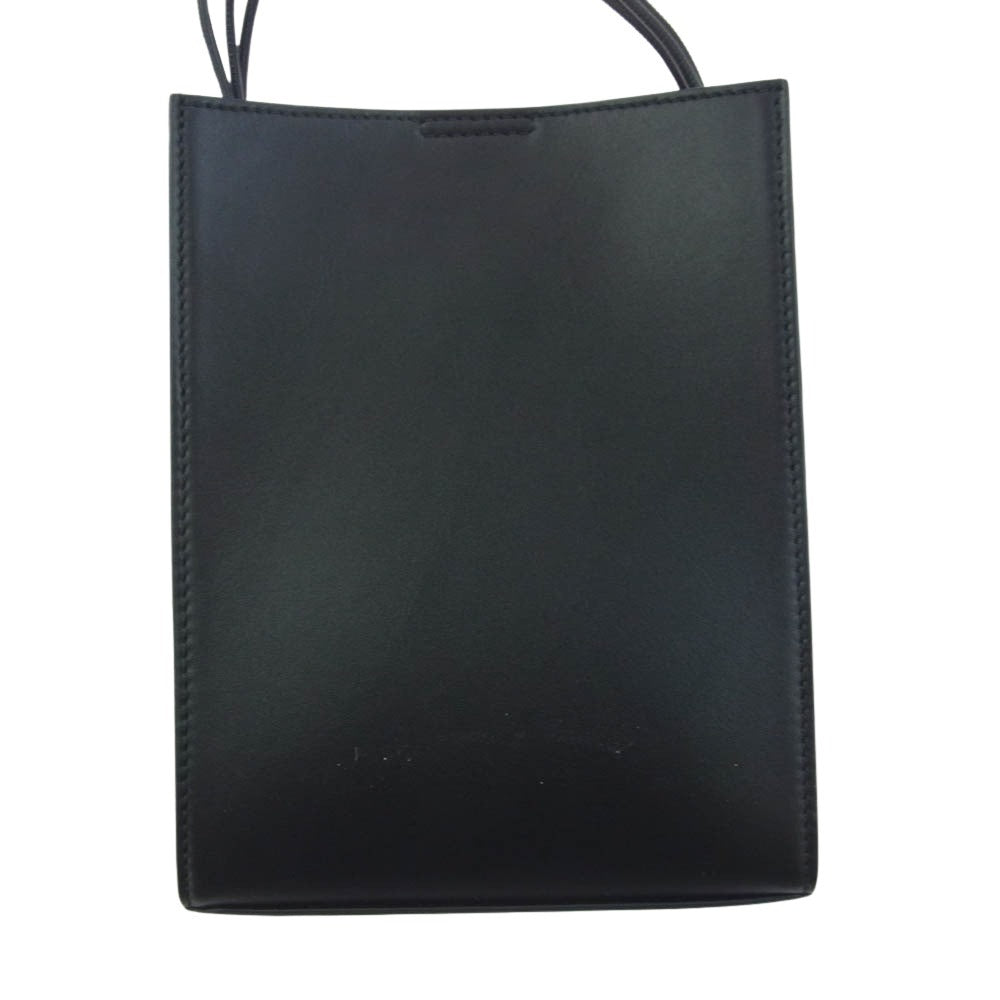 JIL SANDER ジルサンダー Tangle タングル スモール レザー ショルダー バッグ ブラック系【美品】【中古】