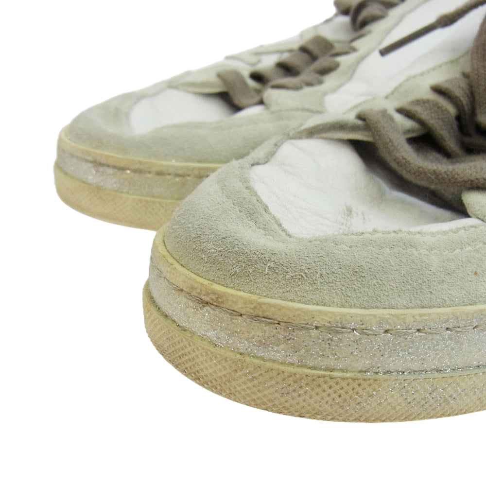 OFF-WHITE オフホワイト 2.0 SNEAKER ロゴ ヴィンテージ加工 スニーカー ホワイト系 ベージュ系 42【中古】