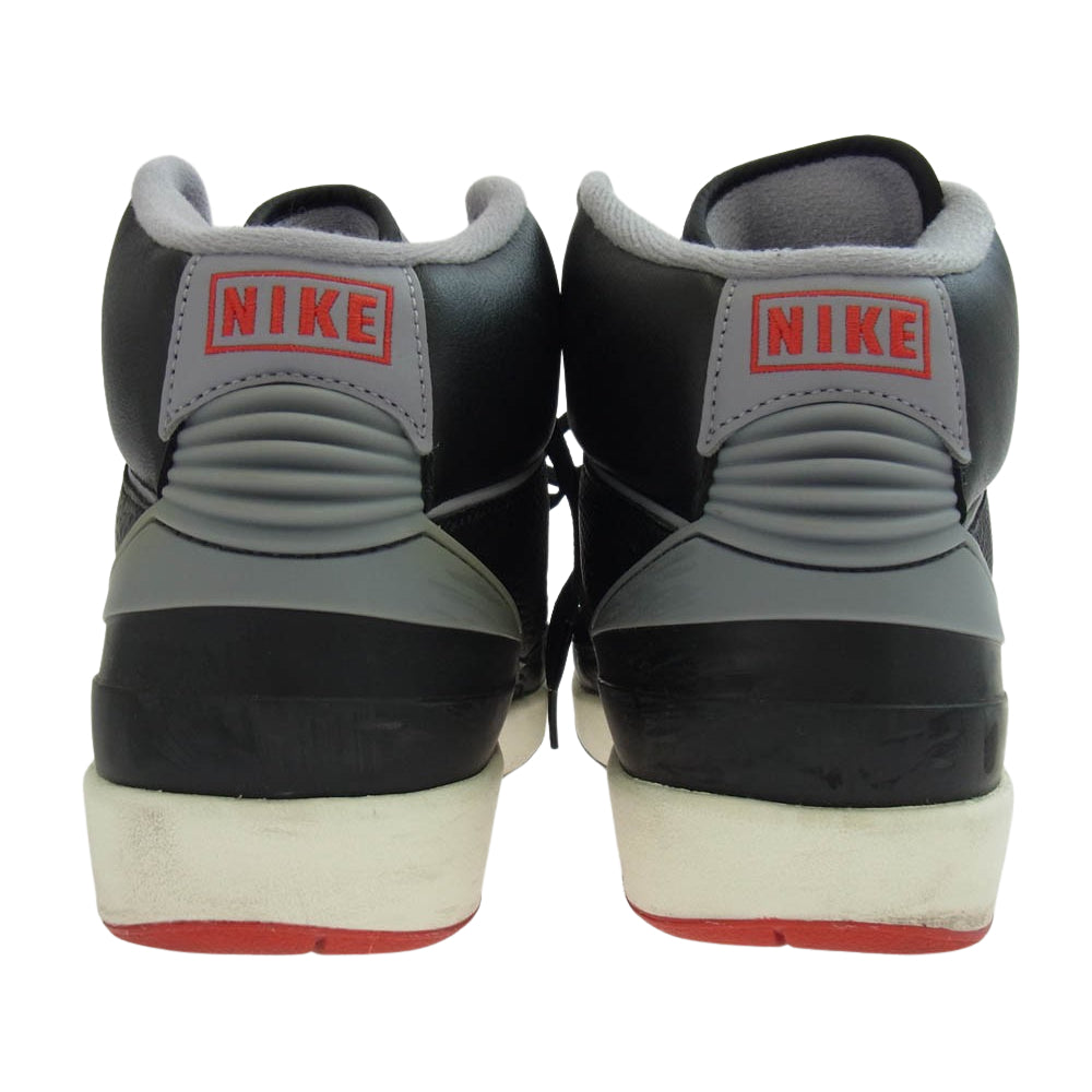 NIKE ナイキ DR8884-001 Air Jordan 2 Retro Black Cement エアジョーダン2 レトロ ブラック セメント スニーカー ブラック系 27cm【中古】