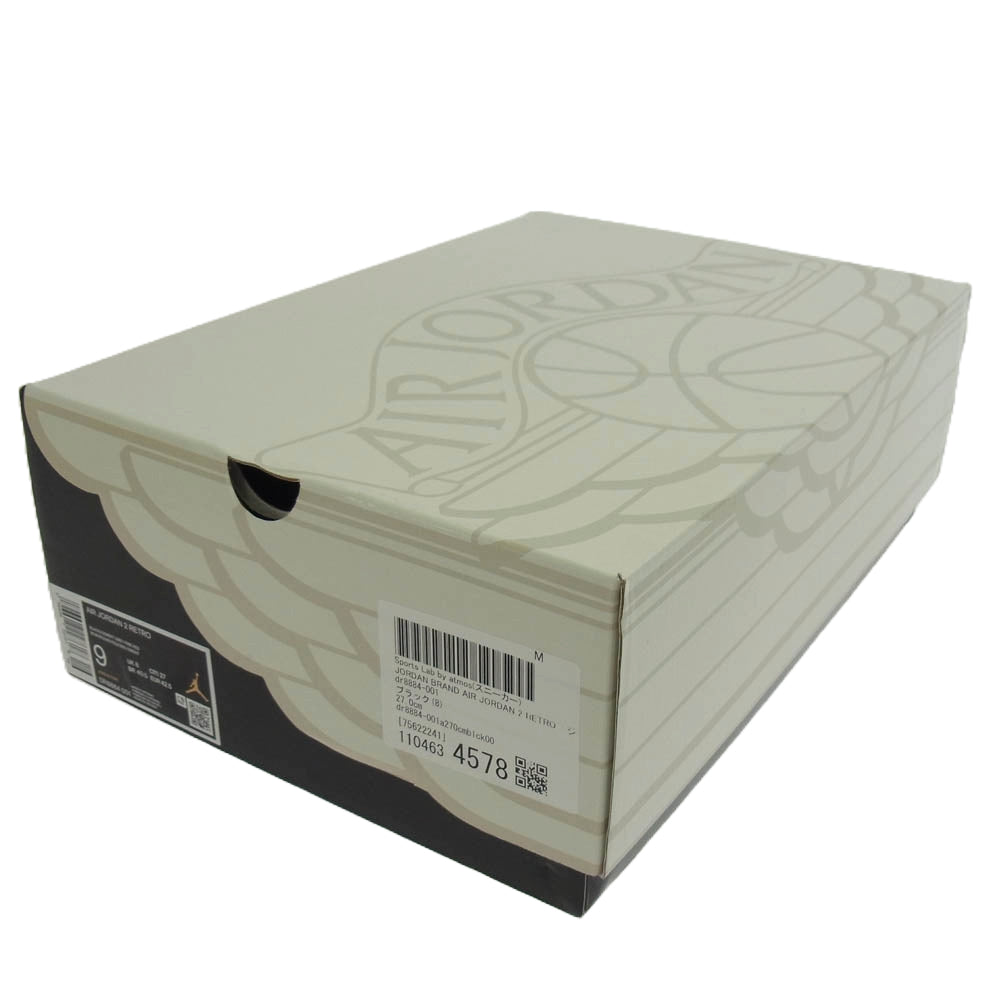 NIKE ナイキ DR8884-001 Air Jordan 2 Retro Black Cement エアジョーダン2 レトロ ブラック セメント スニーカー ブラック系 27cm【中古】