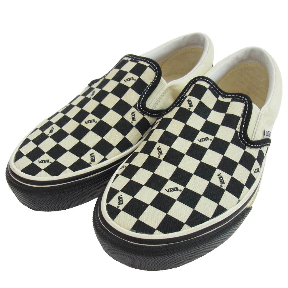 VANS バンズ V98CF SD × STANDARD CALIFORNIA スタンダードカリフォルニア 20周年コラボ スリッポン スニーカー ブラック系 オフホワイト系 22.5cm【中古】