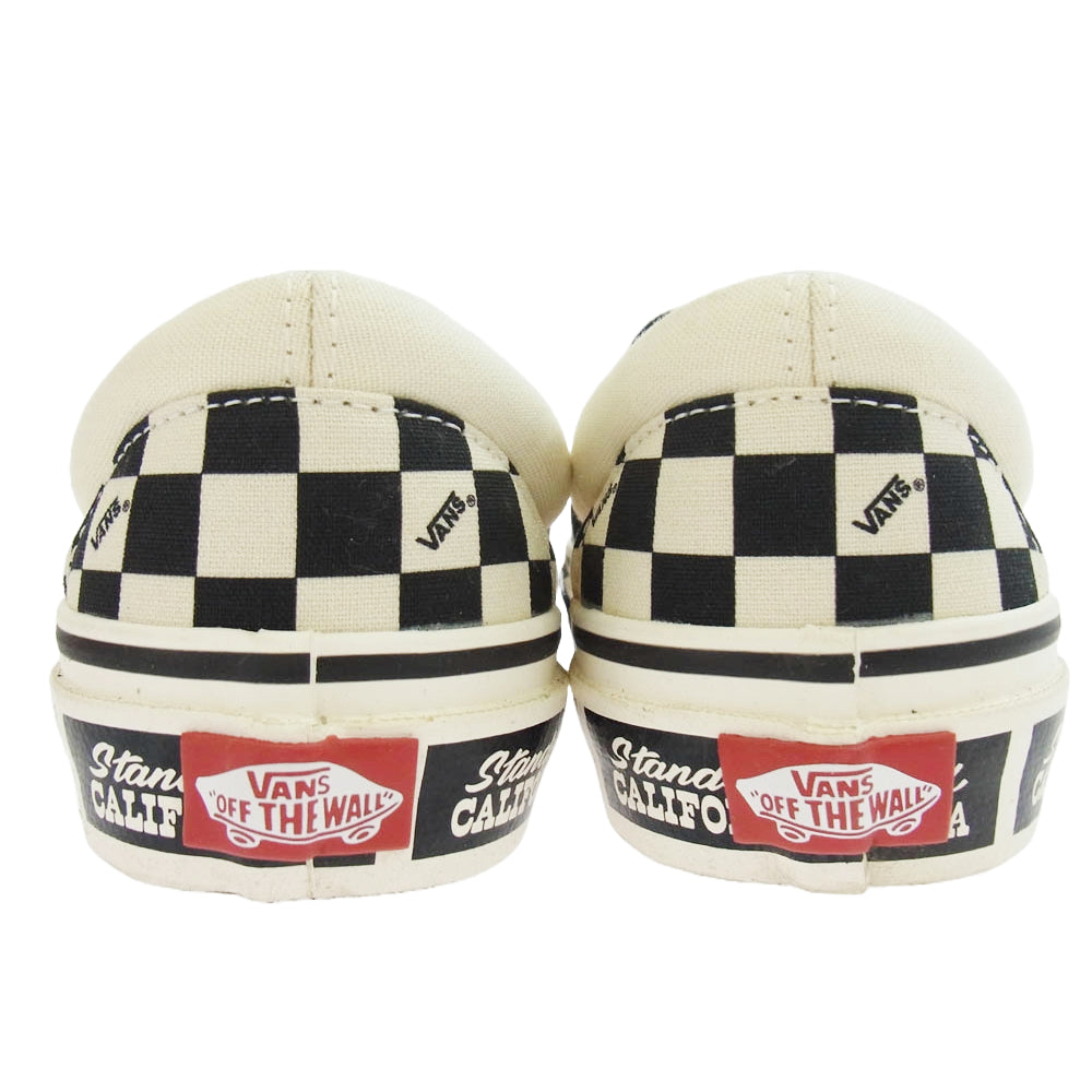 VANS バンズ V98CF SD × STANDARD CALIFORNIA スタンダードカリフォルニア 20周年コラボ スリッポン スニーカー ブラック系 オフホワイト系 22.5cm【中古】