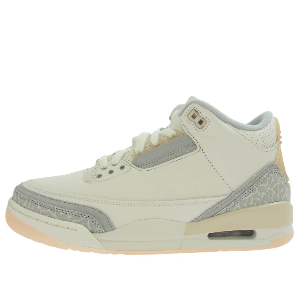 NIKE ナイキ FJ9479-100 Air Jordan 3 Craft Ivory エアジョーダン3 クラフト アイボリー スニーカー ホワイト系 ライトブルー系 27cm【新古品】【未使用】【中古】