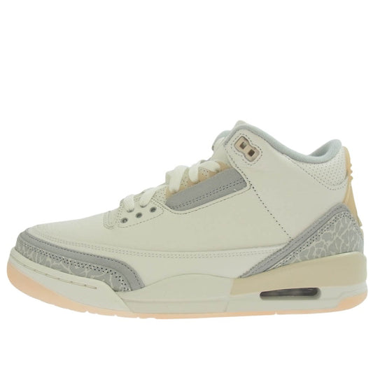 NIKE ナイキ FJ9479-100 Air Jordan 3 Craft Ivory エアジョーダン3 クラフト アイボリー スニーカー ホワイト系 ライトブルー系 27cm【新古品】【未使用】【中古】