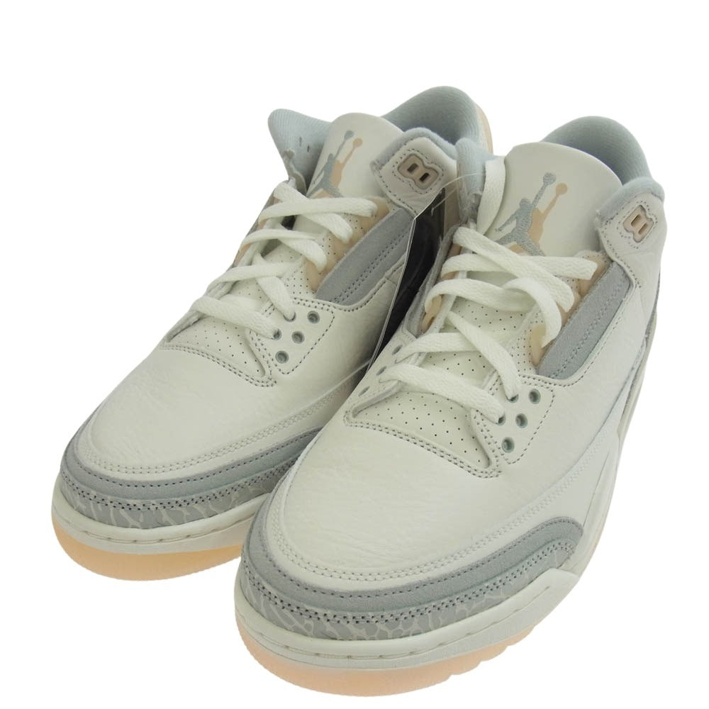 NIKE ナイキ FJ9479-100 Air Jordan 3 Craft Ivory エアジョーダン3 クラフト アイボリー スニーカー ホワイト系 ライトブルー系 27cm【新古品】【未使用】【中古】