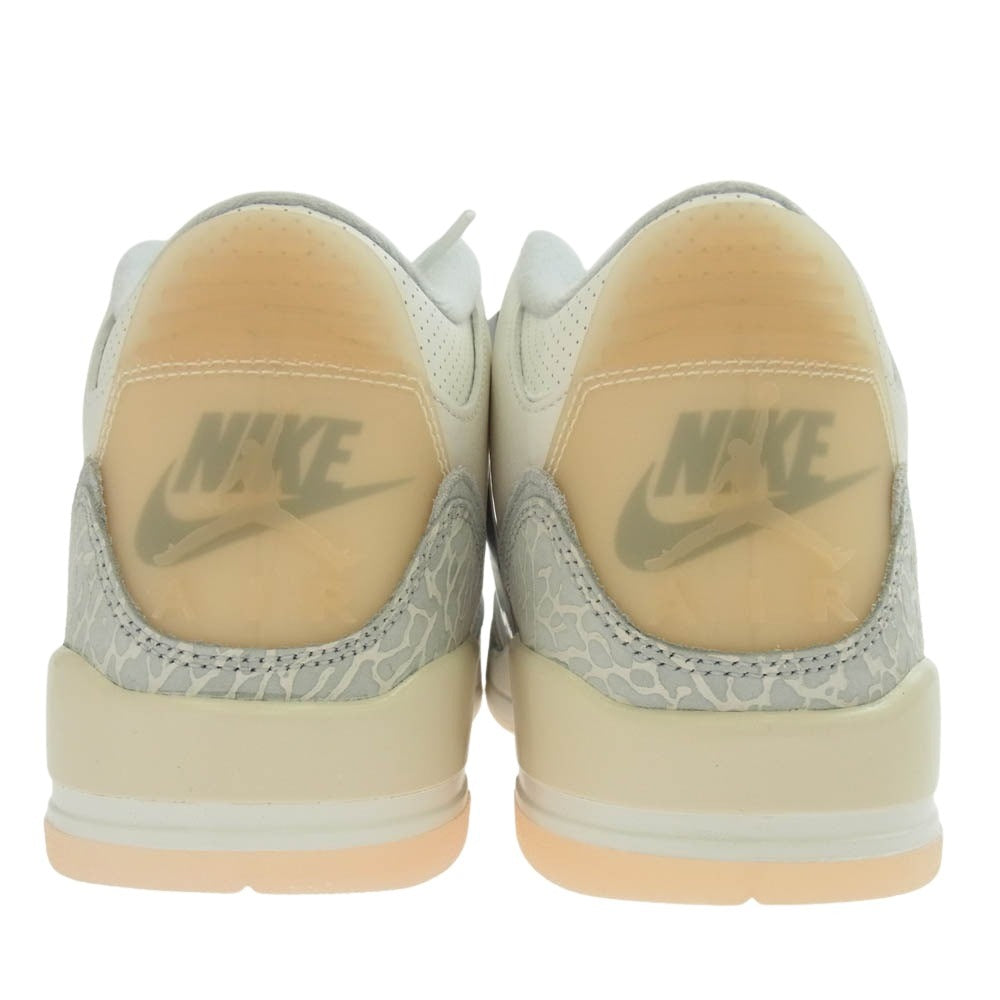 NIKE ナイキ FJ9479-100 Air Jordan 3 Craft Ivory エアジョーダン3 クラフト アイボリー スニーカー ホワイト系 ライトブルー系 27cm【新古品】【未使用】【中古】