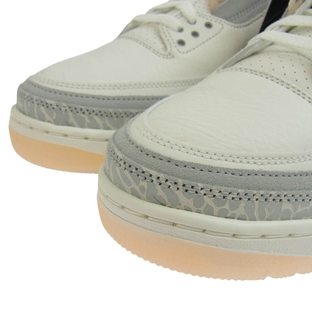 NIKE ナイキ FJ9479-100 Air Jordan 3 Craft Ivory エアジョーダン3 クラフト アイボリー スニーカー ホワイト系 ライトブルー系 27cm【新古品】【未使用】【中古】