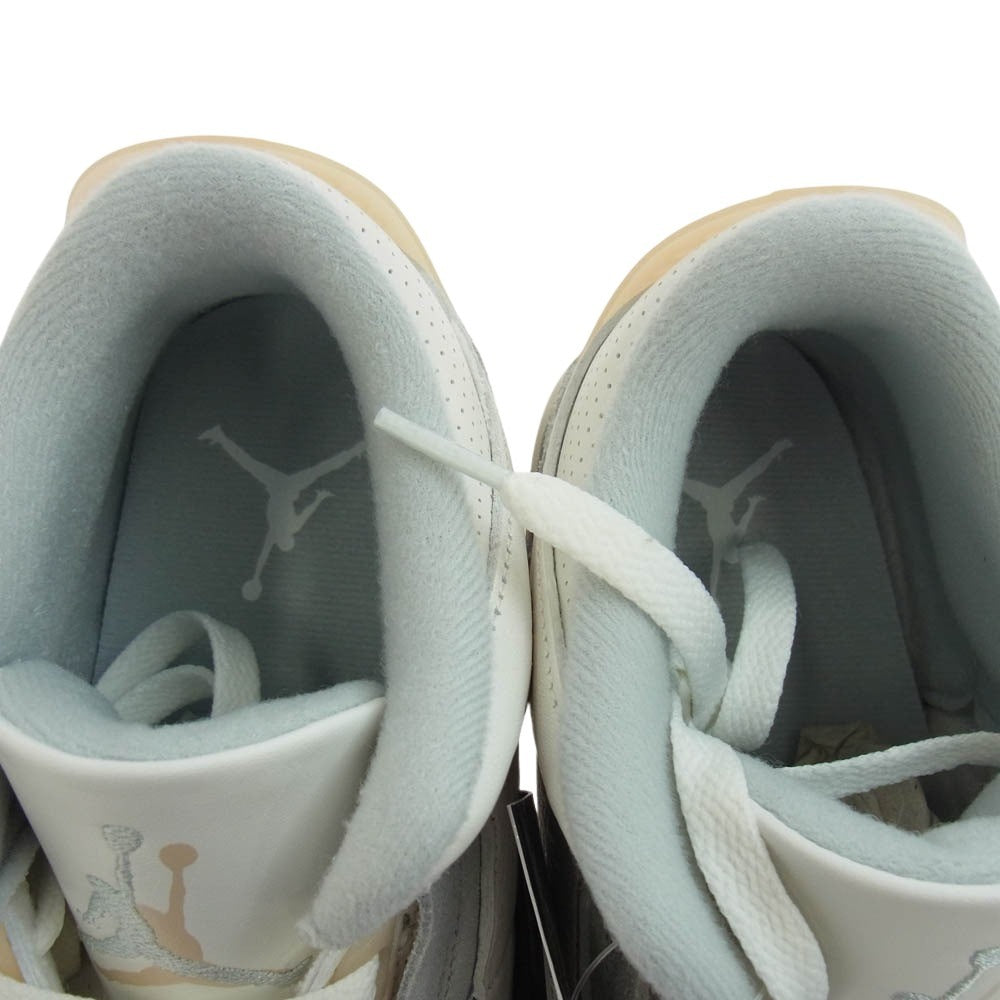 NIKE ナイキ FJ9479-100 Air Jordan 3 Craft Ivory エアジョーダン3 クラフト アイボリー スニーカー ホワイト系 ライトブルー系 27cm【新古品】【未使用】【中古】