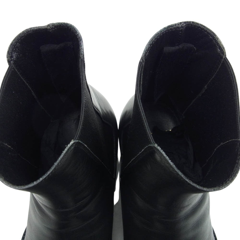 SAINT LAURENT サンローラン D1443213 WYATT CHELSEA BOOT ワイアット チェルシー サイドゴア ブーツ ブラック系 40【中古】