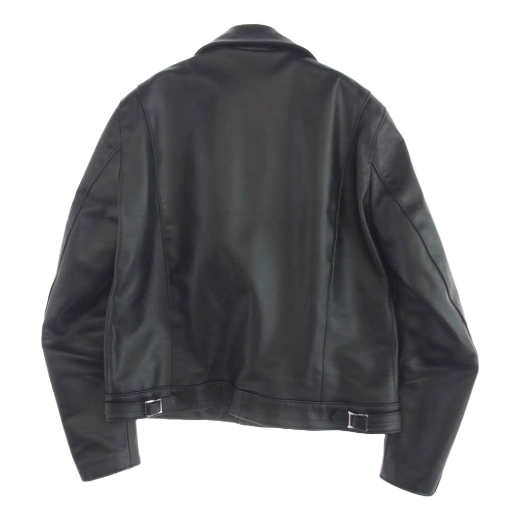 Lewis Leathers ルイスレザー 441TH TIGHT FIT CYCLONE ホースハイド タイトフィット サイクロン ライナー ブラック ニット ナイロン ダブル ライダース ジャケット ブラック系 42【美品】【中古】