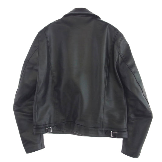 Lewis Leathers ルイスレザー 441TH TIGHT FIT CYCLONE ホースハイド タイトフィット サイクロン ライナー ブラック ニット ナイロン ダブル ライダース ジャケット ブラック系 42【美品】【中古】