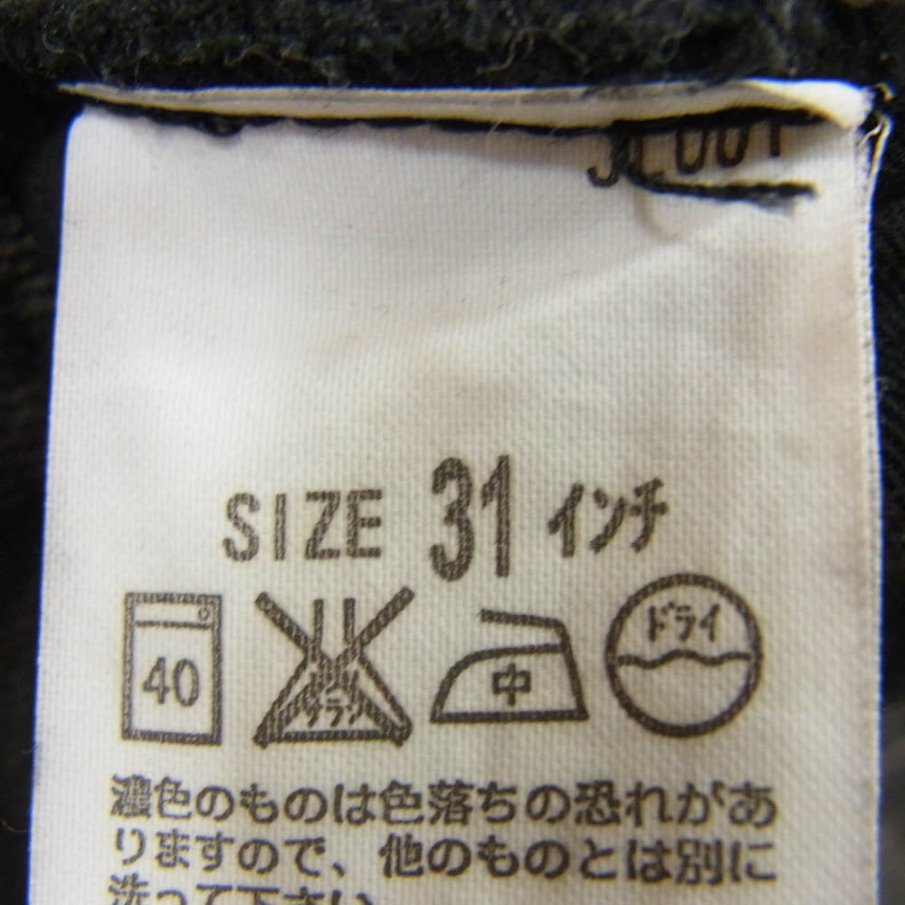 N.HOOLYWOOD エヌハリウッド 91606 ×Levis リーバイス ストレート デニム パンツ ブラック系 31【中古】