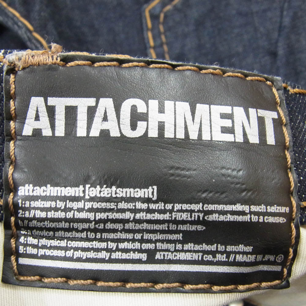 ATTACHMENT アタッチメント フレア デニム パンツ インディゴブルー系 2【中古】