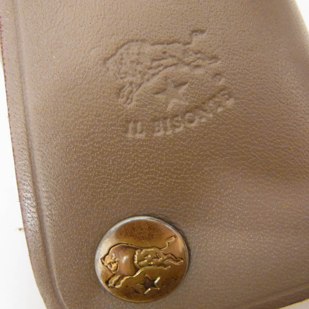 IL BISONTE イルビゾンテ 0-000-0/18 レザー 4連 キーケース ブラウン系【中古】