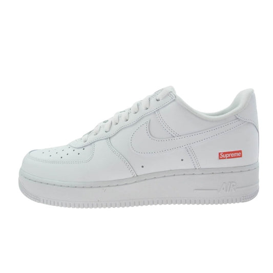 Supreme シュプリーム CU9225-100 × Nike Air Force 1 Low White ナイキ エアフォース1 ロー ホワイト スニーカー ホワイト系 27.5cm【新古品】【未使用】【中古】